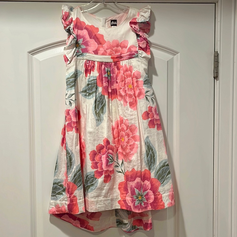 Tea collection girls size 7 floral summer dress